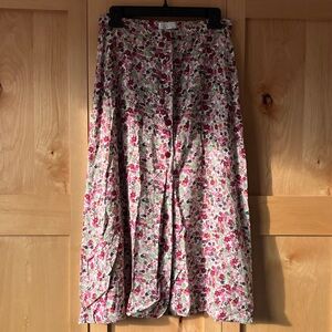 Christopher & Banks Long Floral Skirt